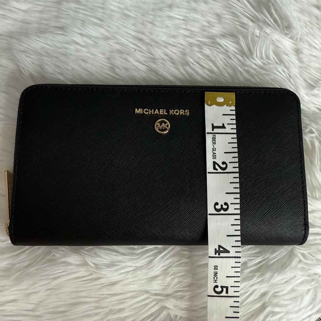 NWOT Michael Kors Black Zip Around Wallet