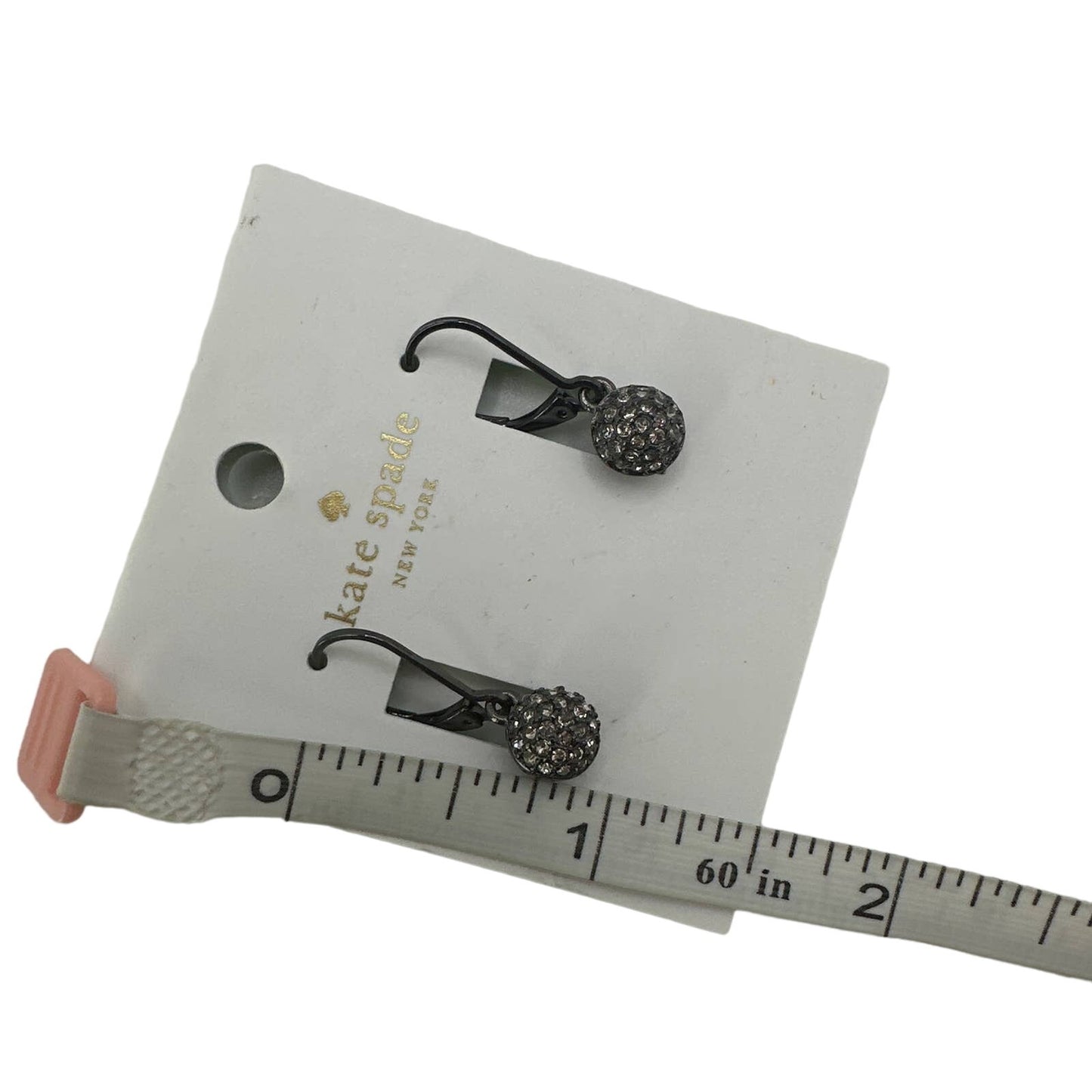 KATE SPADE New York RING IT UP Levelback Earrings Swarovski Crystals