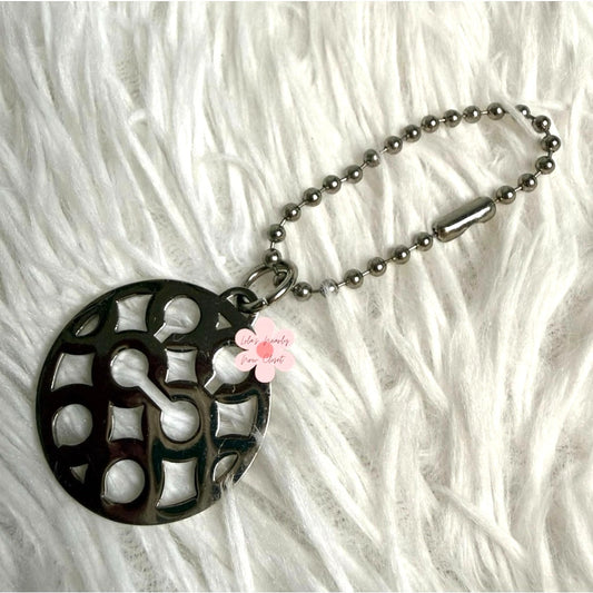 1.5" COACH Circle Script Fob Bag Charm Hang tag Hangtag