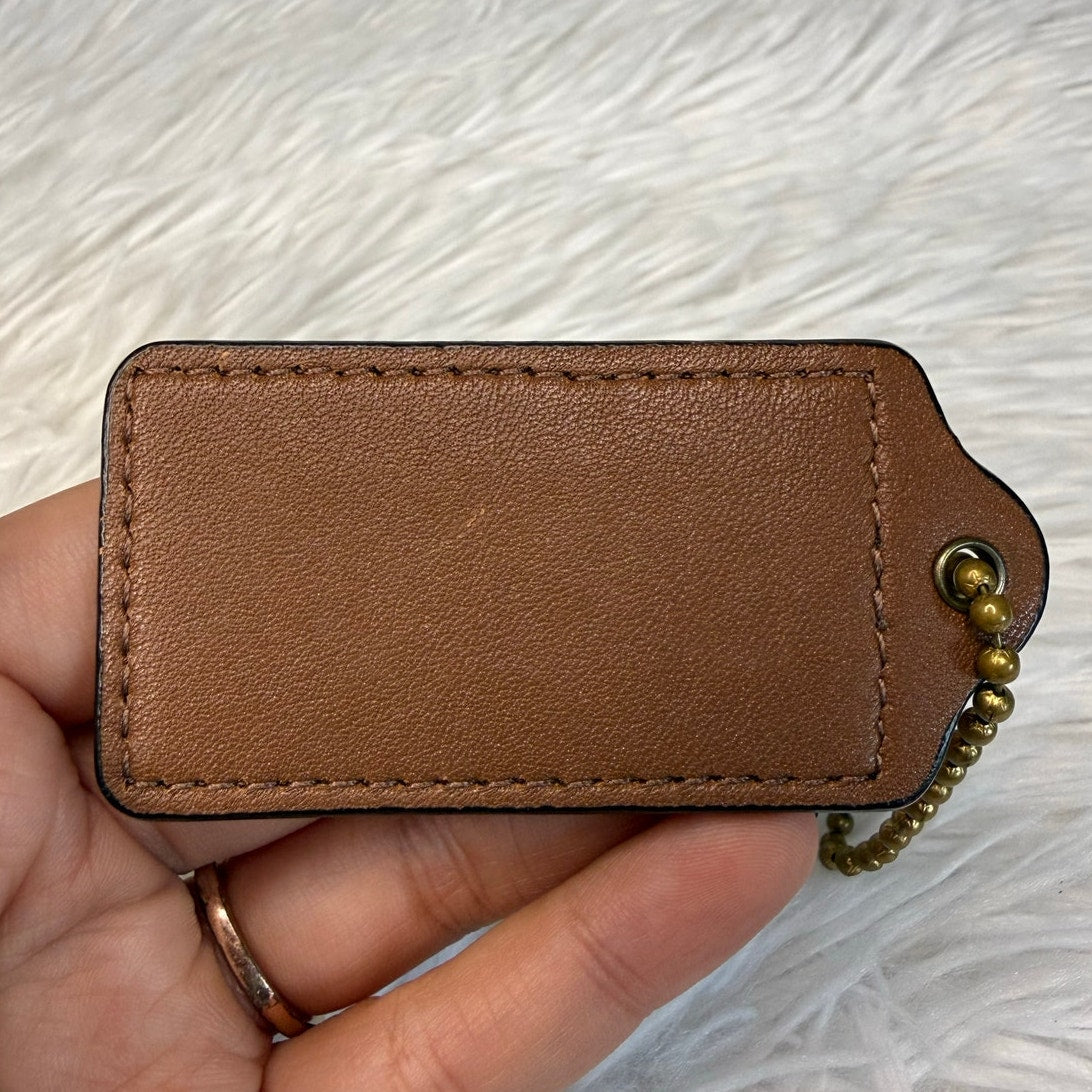2.5" COACH Fob Bag Charm Hang tag Hangtag