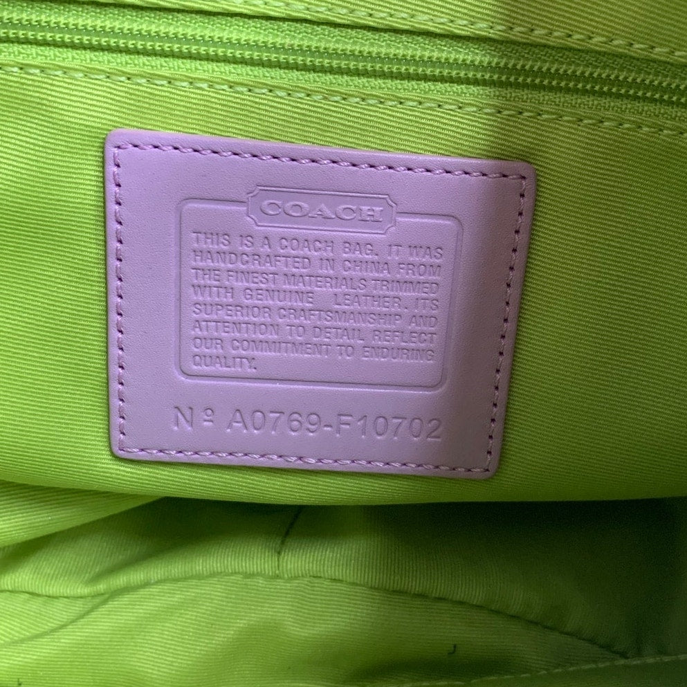y2k Coach Hamptons Stripe Hobo Shoulder Bag