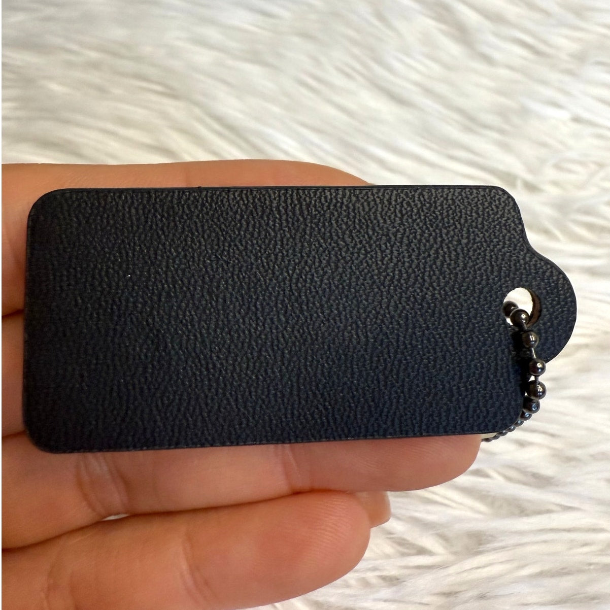 COACH Black Fob Bag Charm Hang tag Hangtag