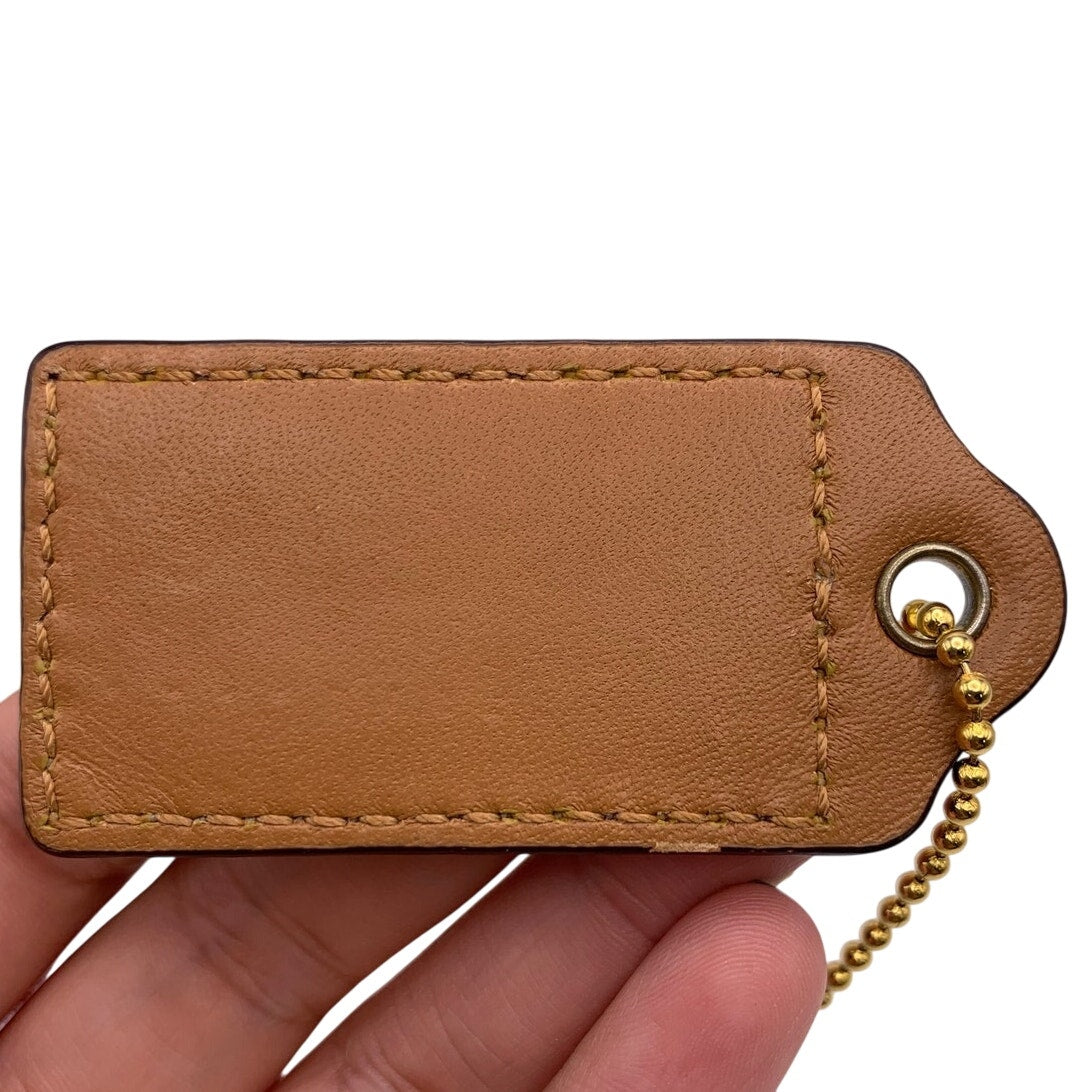 2.5" COACH Fob Bag Charm Hang tag Hangtag