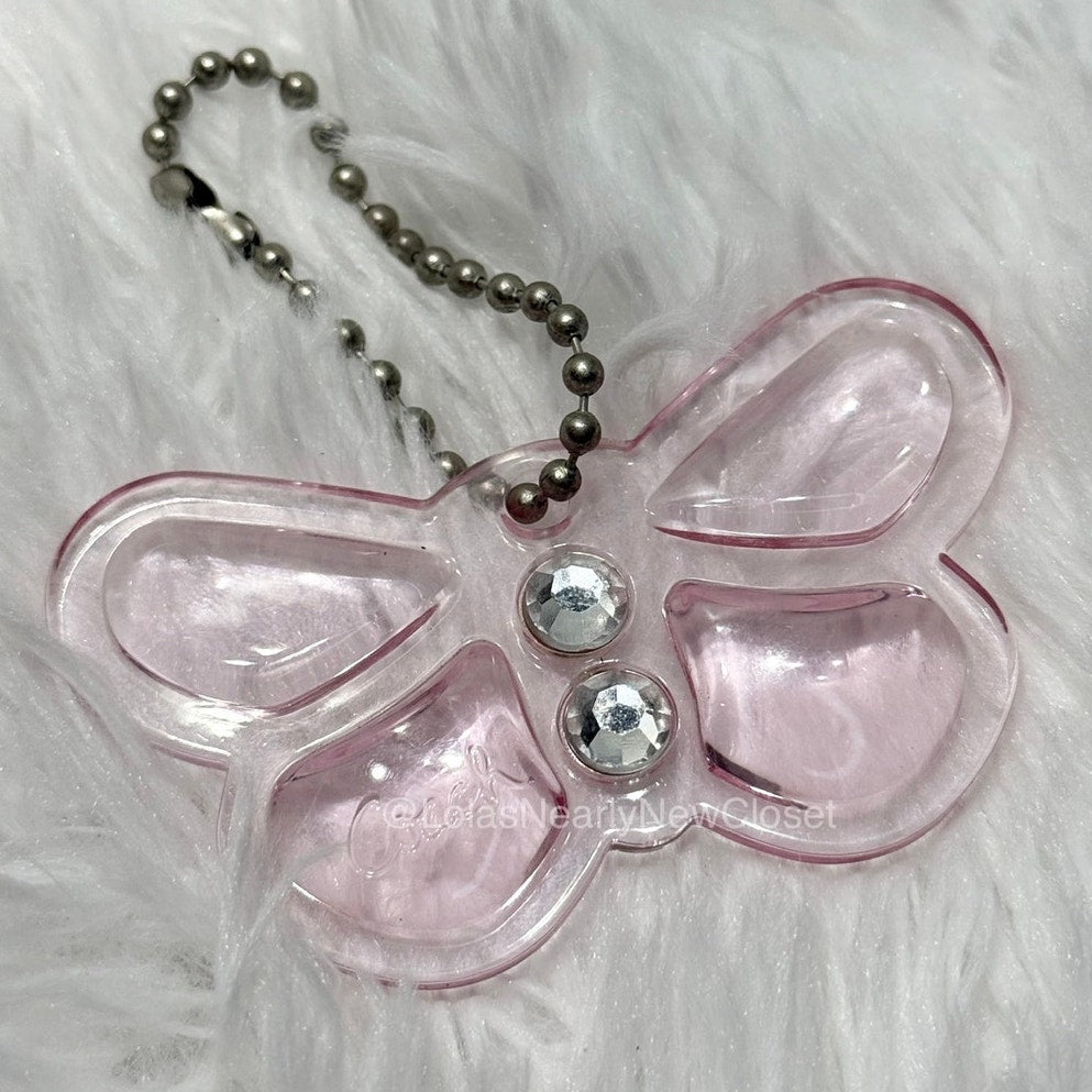 2.5" COACH Poppy Beautiful Pink Fob Bag Charm