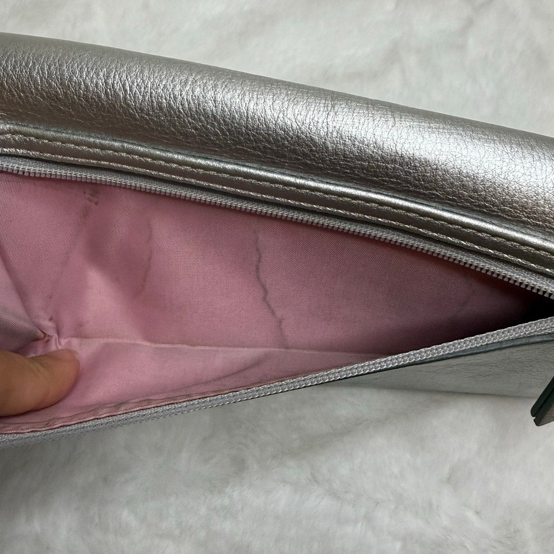 COACH Metallic Silver Wallet