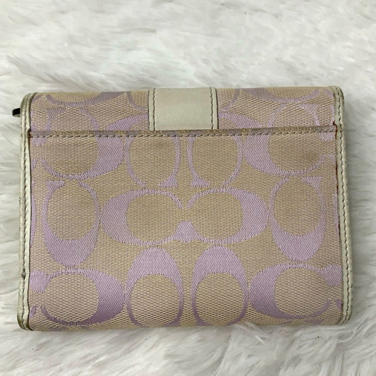y2k Coach Lilac White Wallet