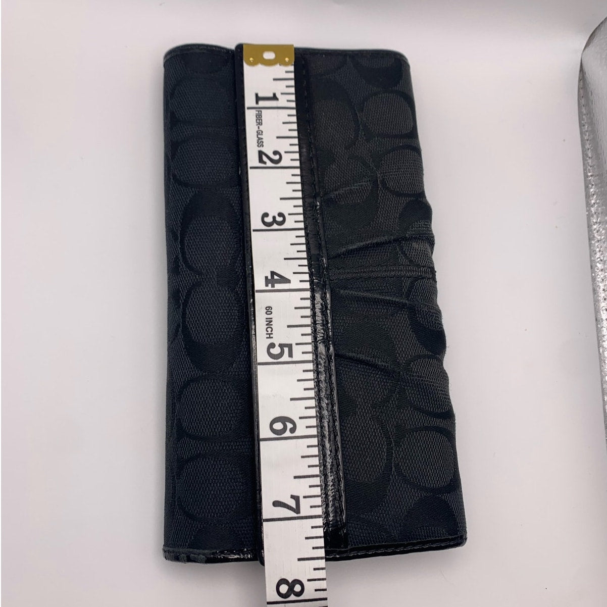 COACH Black Signature Canvas Wallet