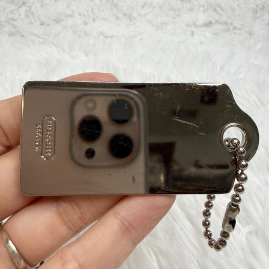 2.5" COACH Metal Thick Fob Bag Charm Hang tag Hangtag