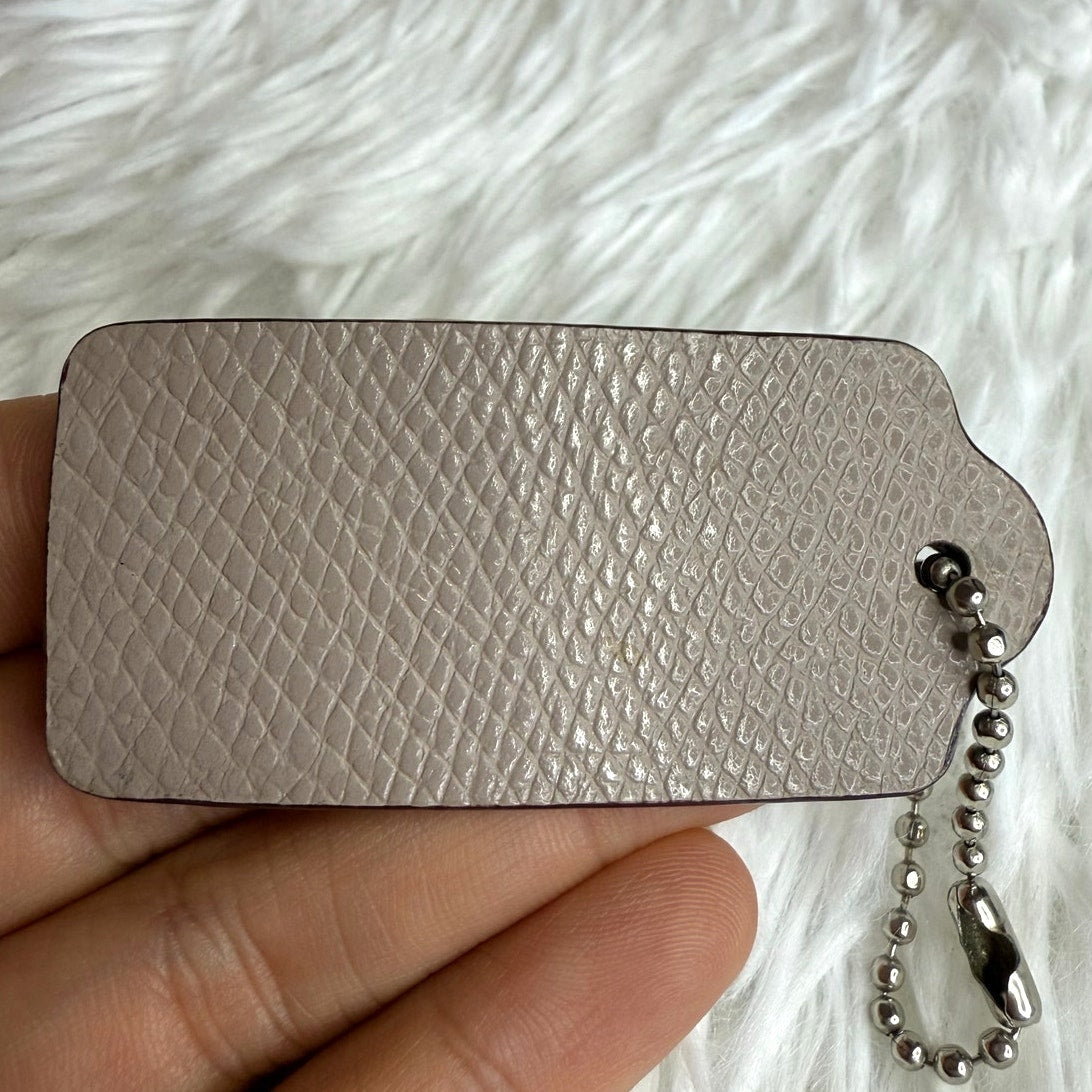 2" COACH Fob Bag Charm Hang tag Hangtag