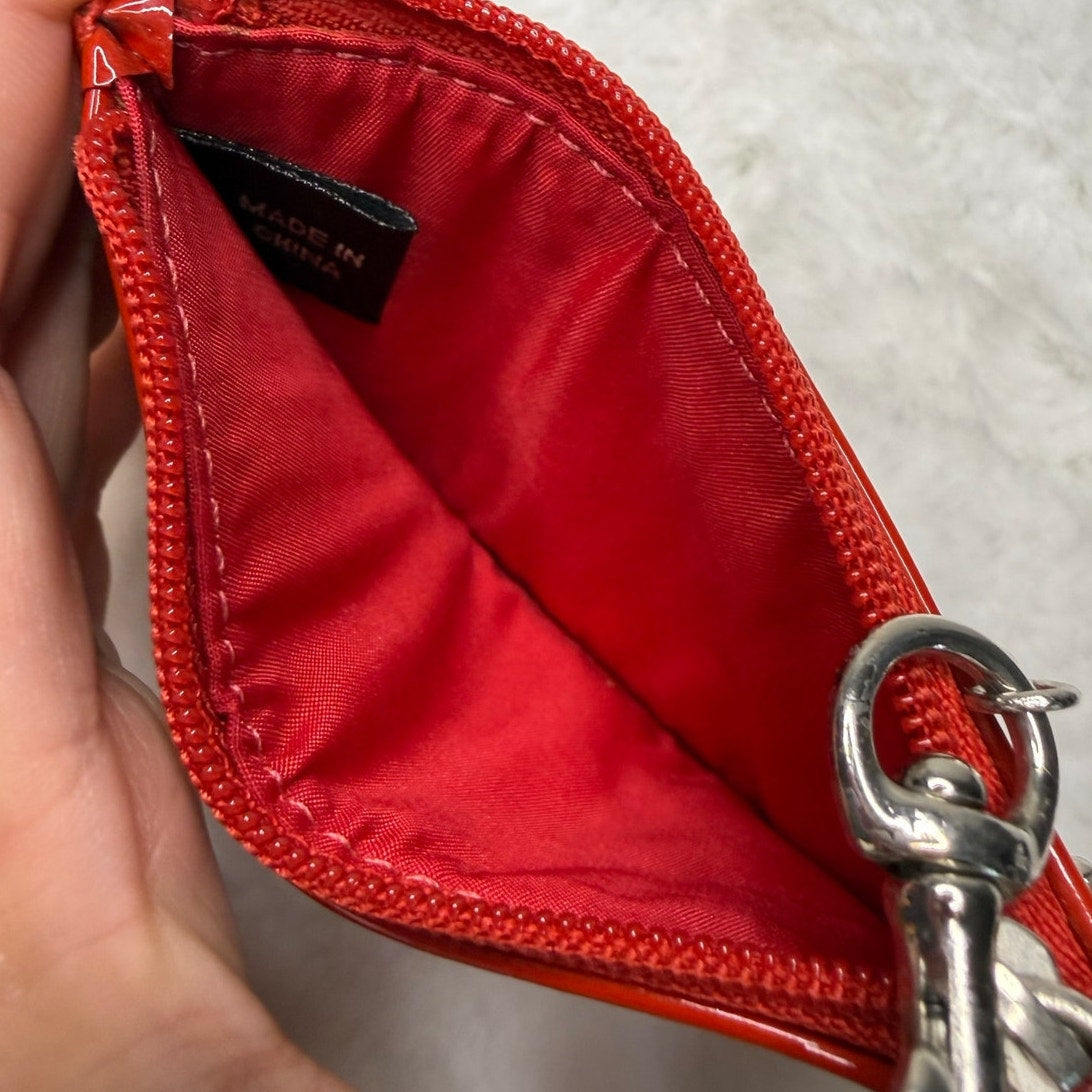 COACH Y2K Rare Poppy " Cherry " Limited Edition Card Holder Wallet