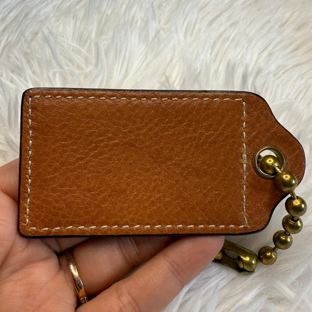 3" y2k COACH Fob Bag Charm Hang tag Hangtag