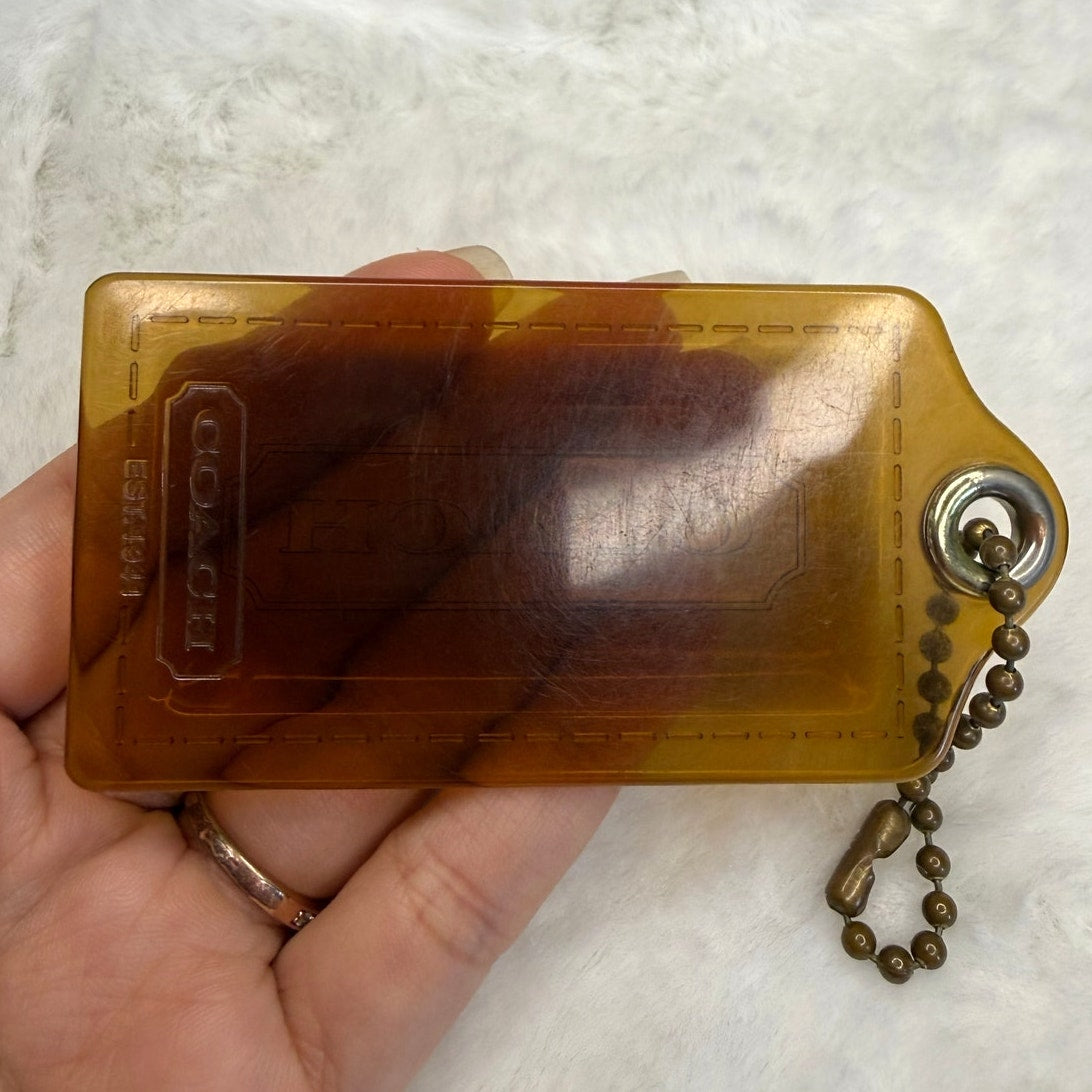 3" COACH Poppy Fob Bag Charm Hang tag Hangtag