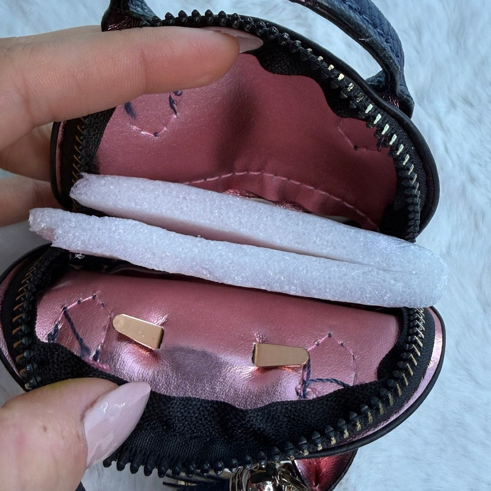 Mini Tote Bag Keychain Coin Purse Mini Pouch Zipper Fashion Charm Bag Charm