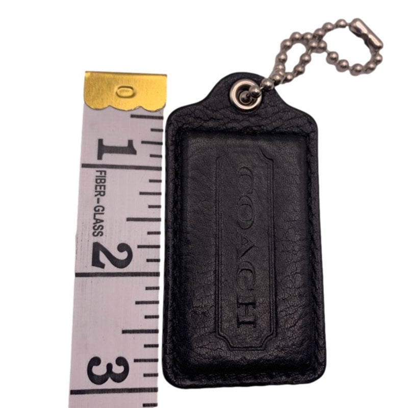 COACH Black HangTag Bag Charm Fob