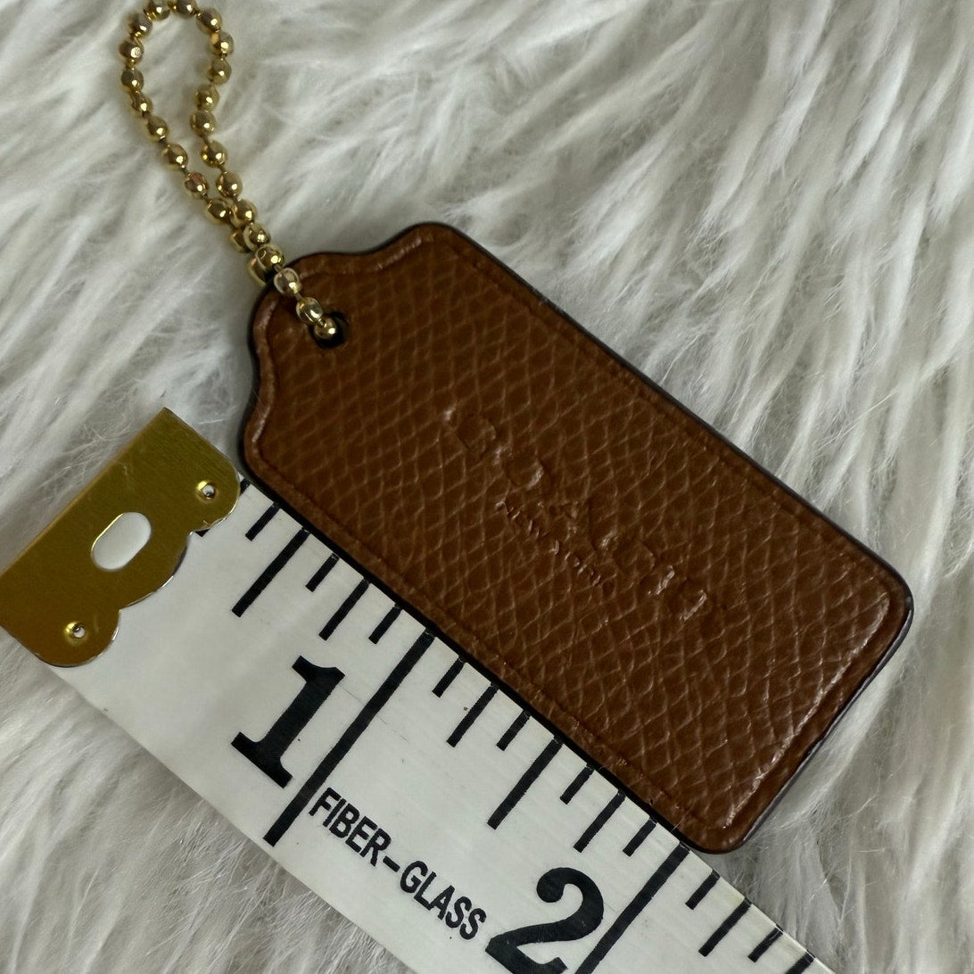 Coach Brown Replacement Hang Tag Hangtag Bag Charm