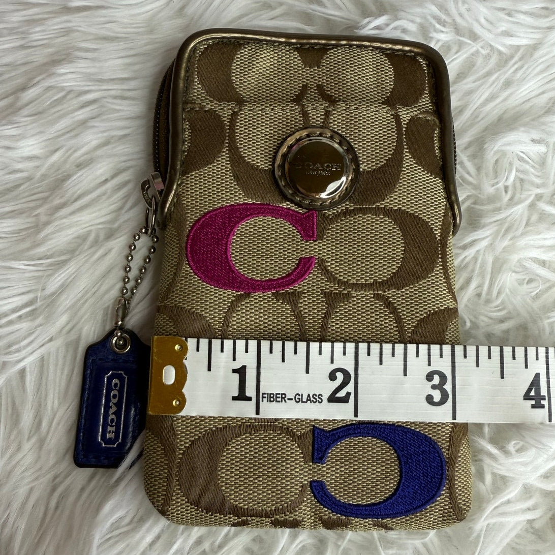 SALE COACH Bronze Signature Cardholder Card holder