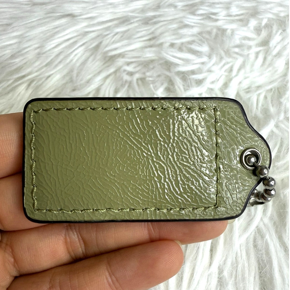 2" COACH Fob Bag Charm Hang tag Hangtag