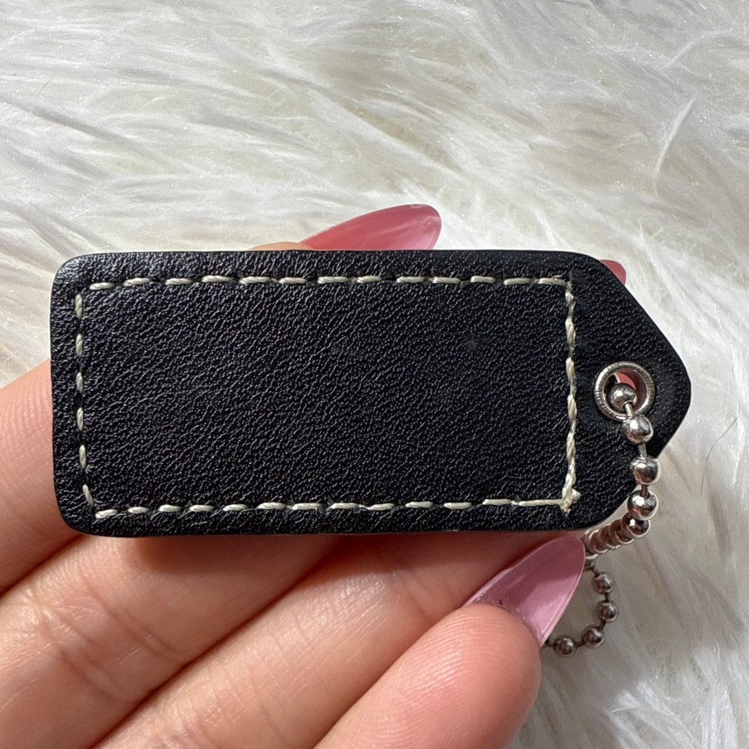 1.5" y2k COACH Vintage Fob Bag Charm Hang tag Hangtag