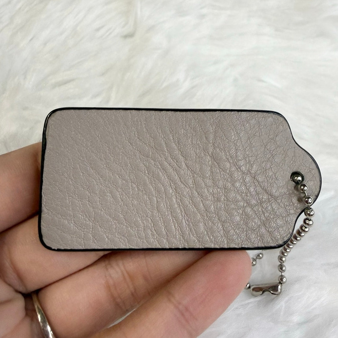 2" COACH Legacy Fob Bag Charm Hang tag Hangtag
