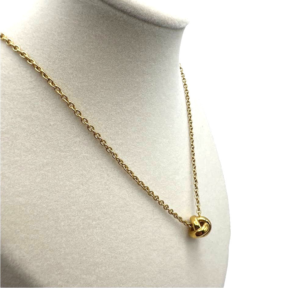 kate spade new york Dainty Sparklers Knot Pendant Necklace