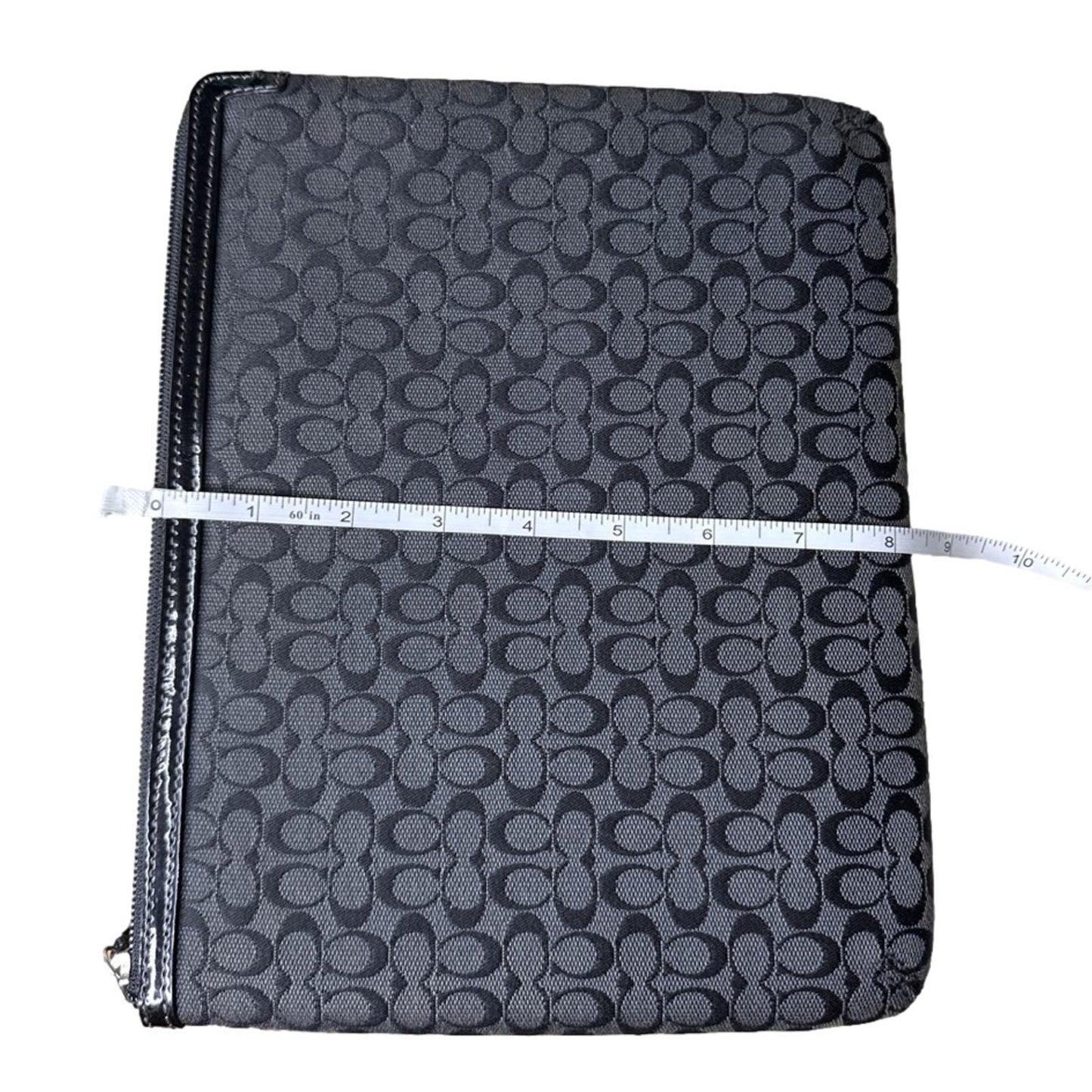 COACH Signature Black Canvas Tablet / ipad Case