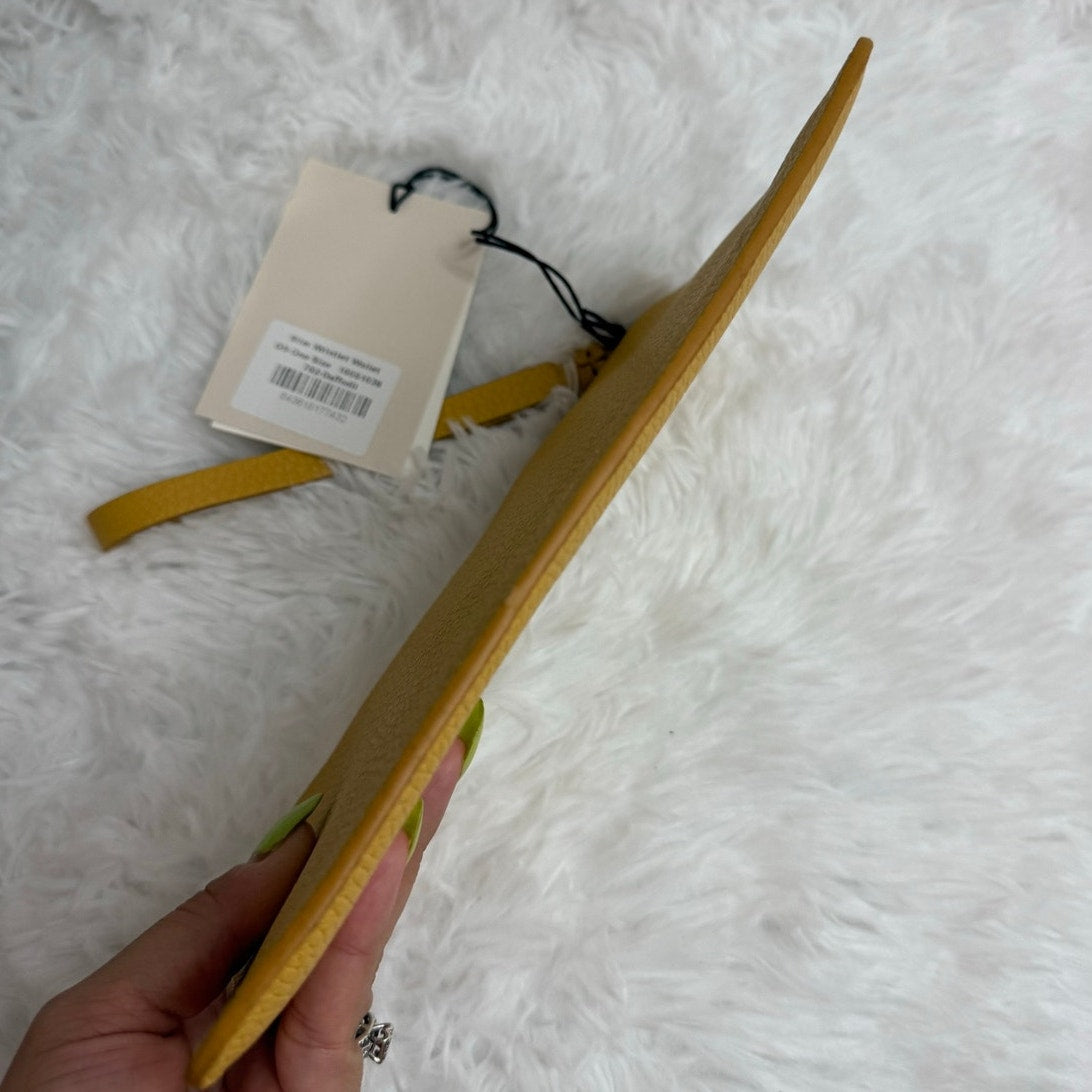 NWT CUYANA Turkey Mustard Wristlet