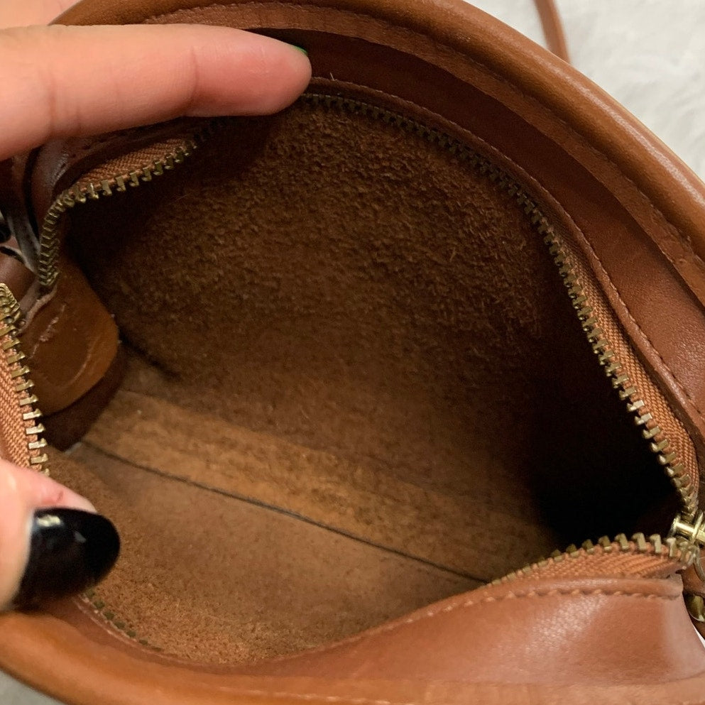 Vintage Coach 9017 Abby British Tan Shoulder Bag Crossbody