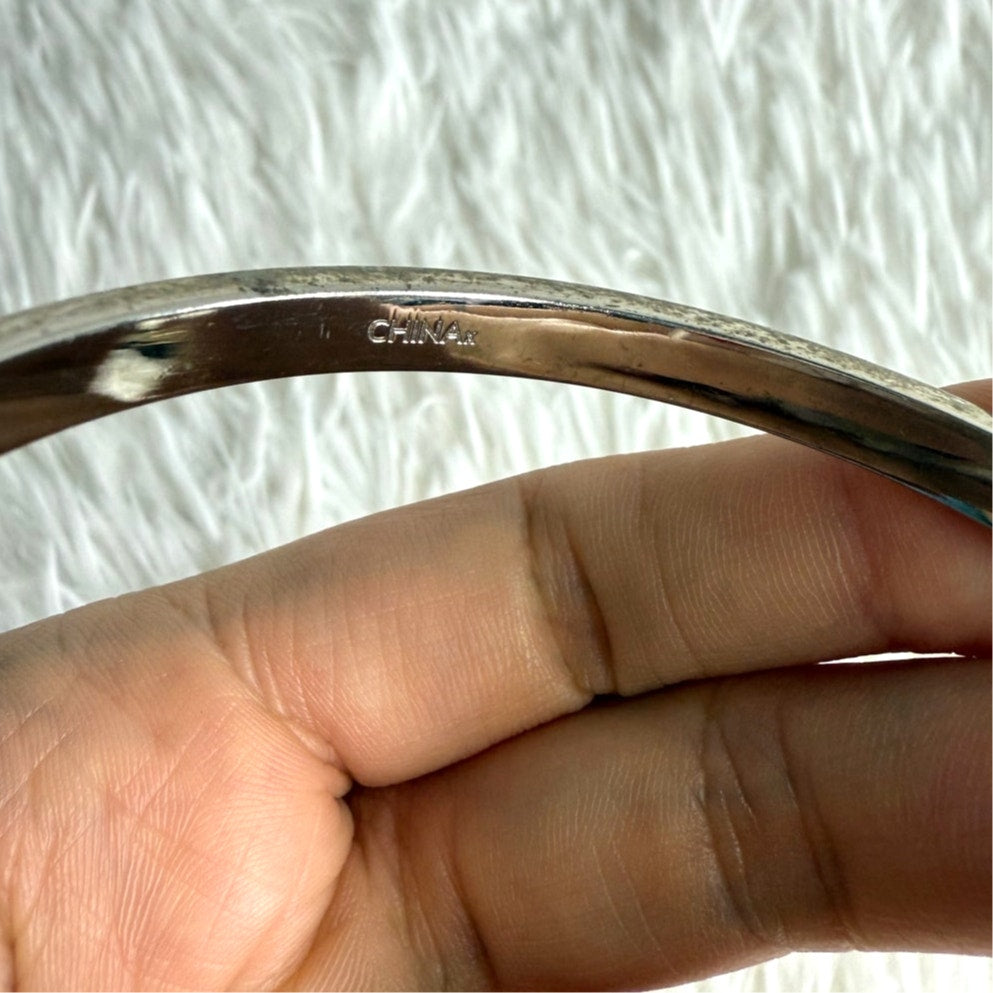 Coach Bangle Bracelet Silver Plated