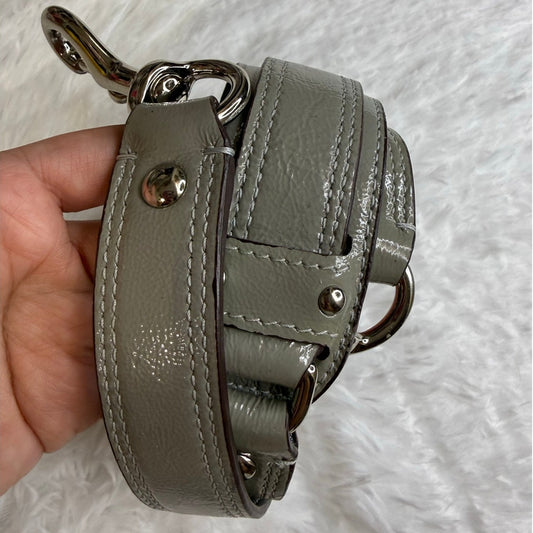 Patent Leather Gray Shoulder Replacement Strap