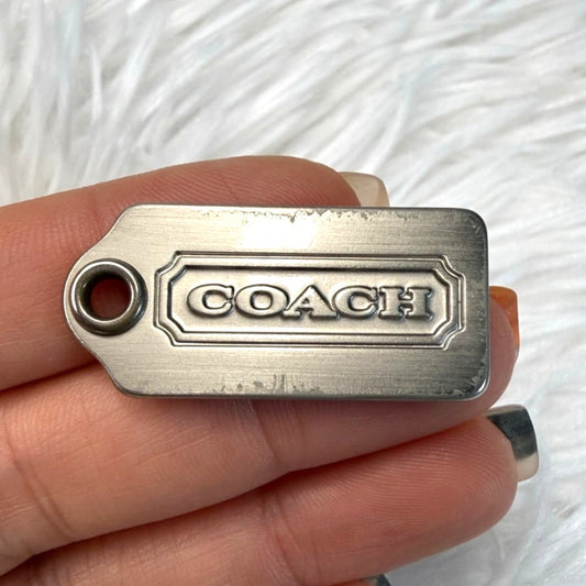 1”  COACH Fob Bag Charm Hang tag Hangtag