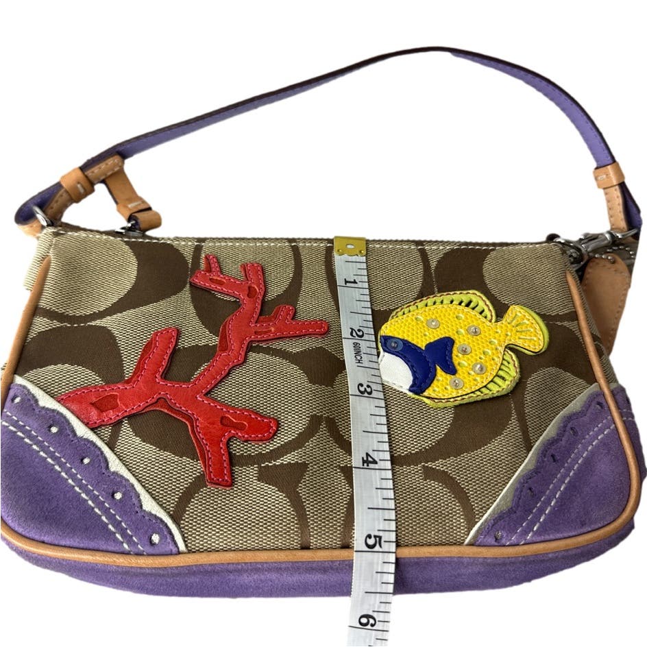 COACH Limited Edition Under the Sea Small Mini Bag Purse / Wristlet