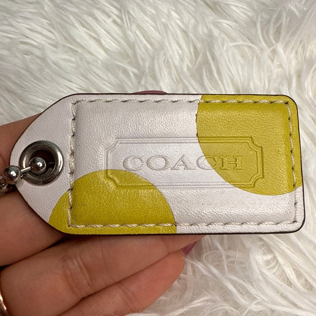 3" COACH Polka Dot Fob Bag Charm Hang tag Hangtag