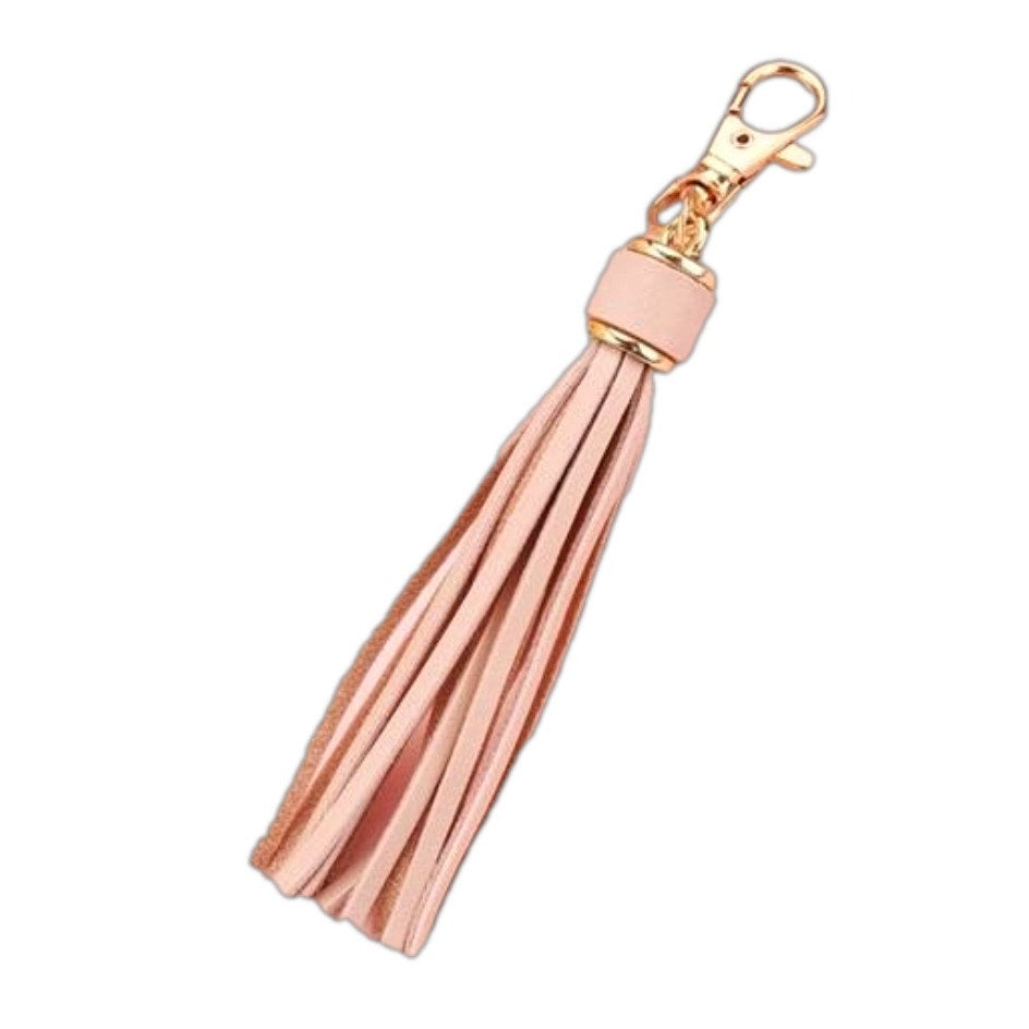 NEW Pink Tassel Bag Charm Tassels Keychains Purse Charms