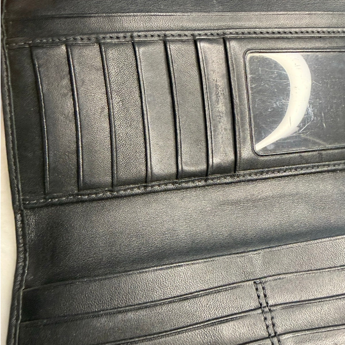 COACH Black Signature Canvas Wallet