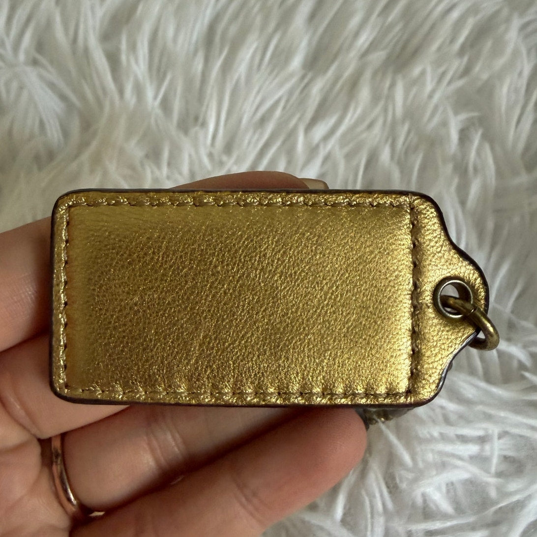 2" Coach Fob Bag Charm Hang tag Hangtag