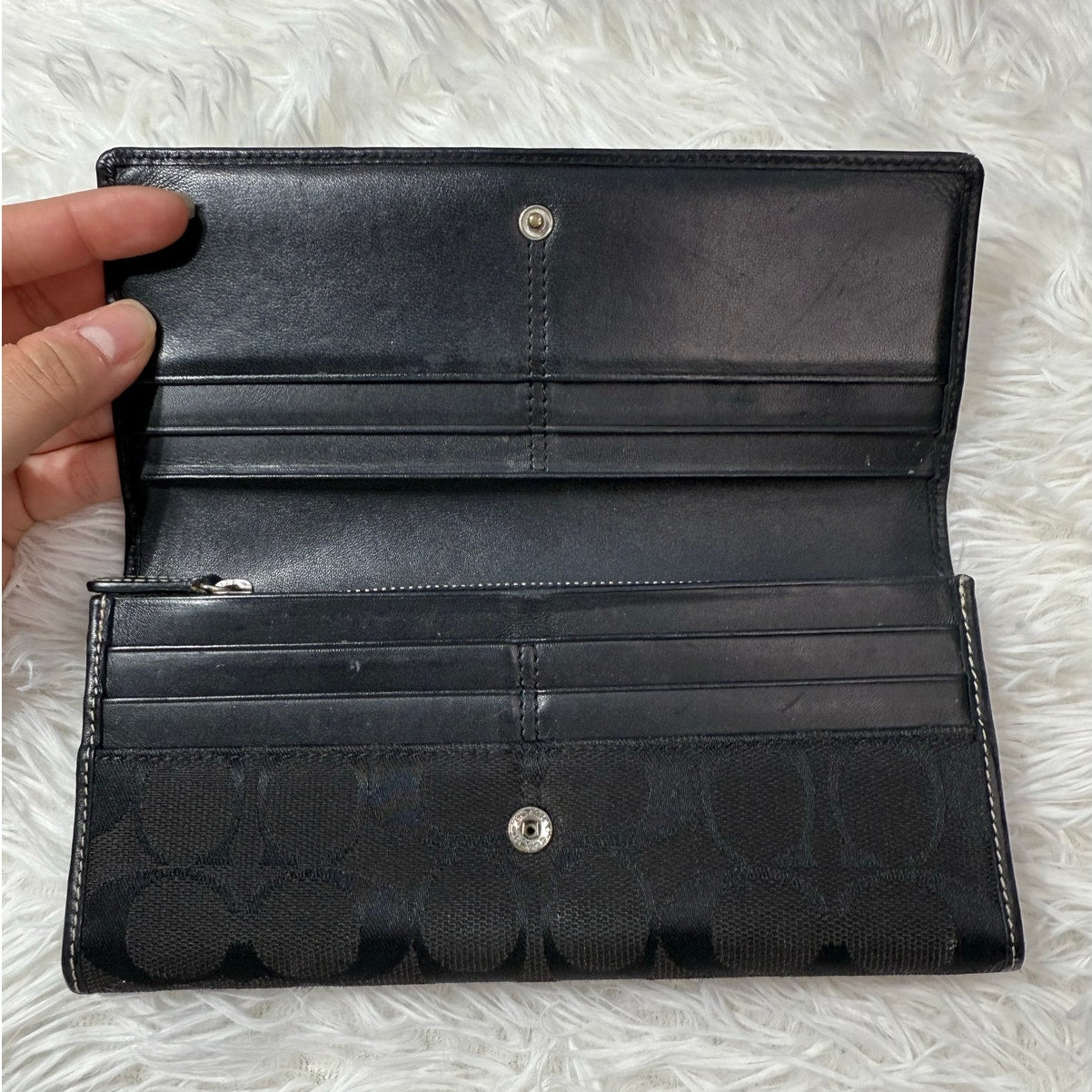 y2k COACH Black Wallet