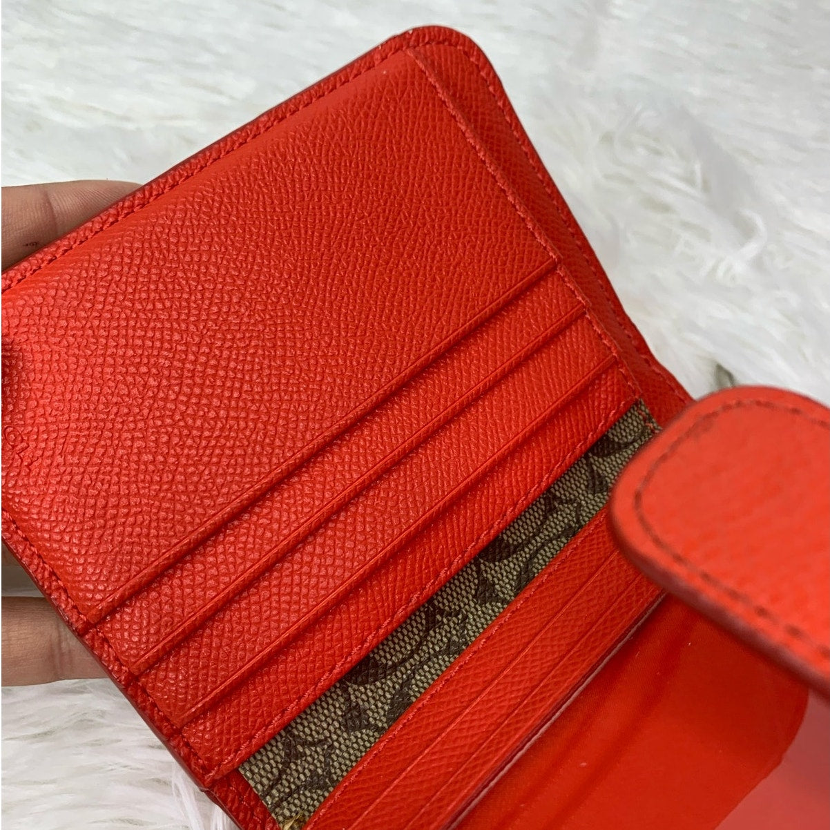 COACH Bright Red Medium Wallet