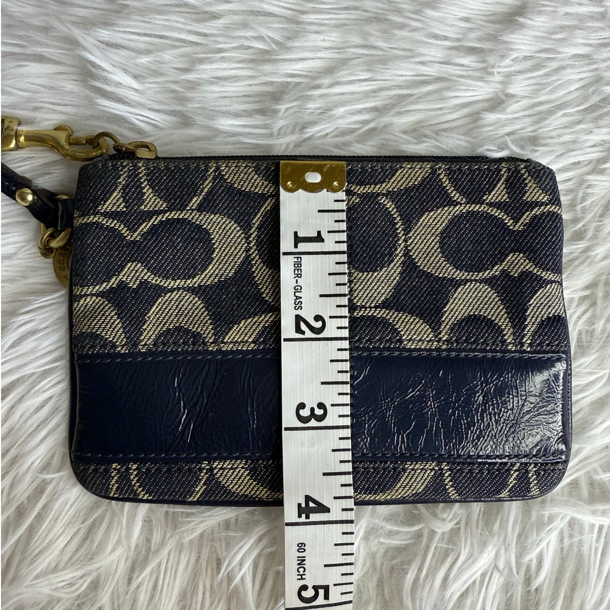 COACH y2k Denim Signature Wristlet