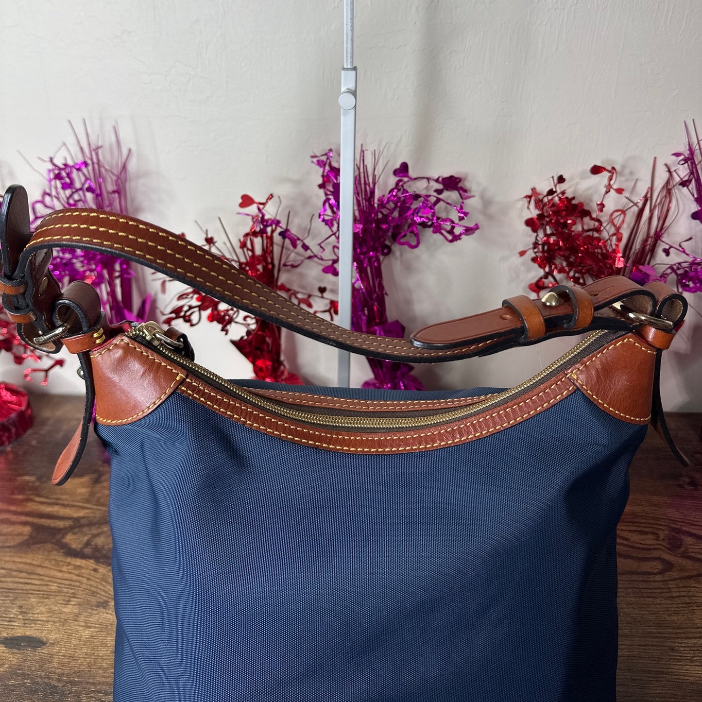 DOONEY & BOURKE Nylon Blue Erica Hobo Shoulder bag