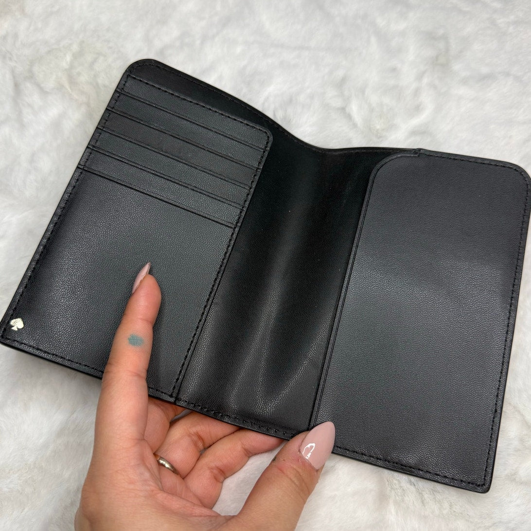 Kate Spade New York Black Passport Case Card Holder