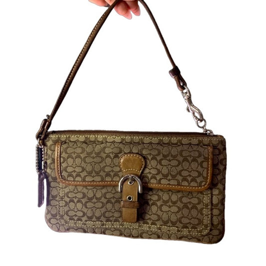 COACH Brown Wristlet