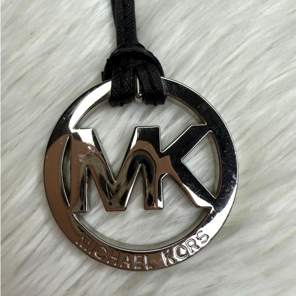 Michael Kors Silver Black Bag Charm