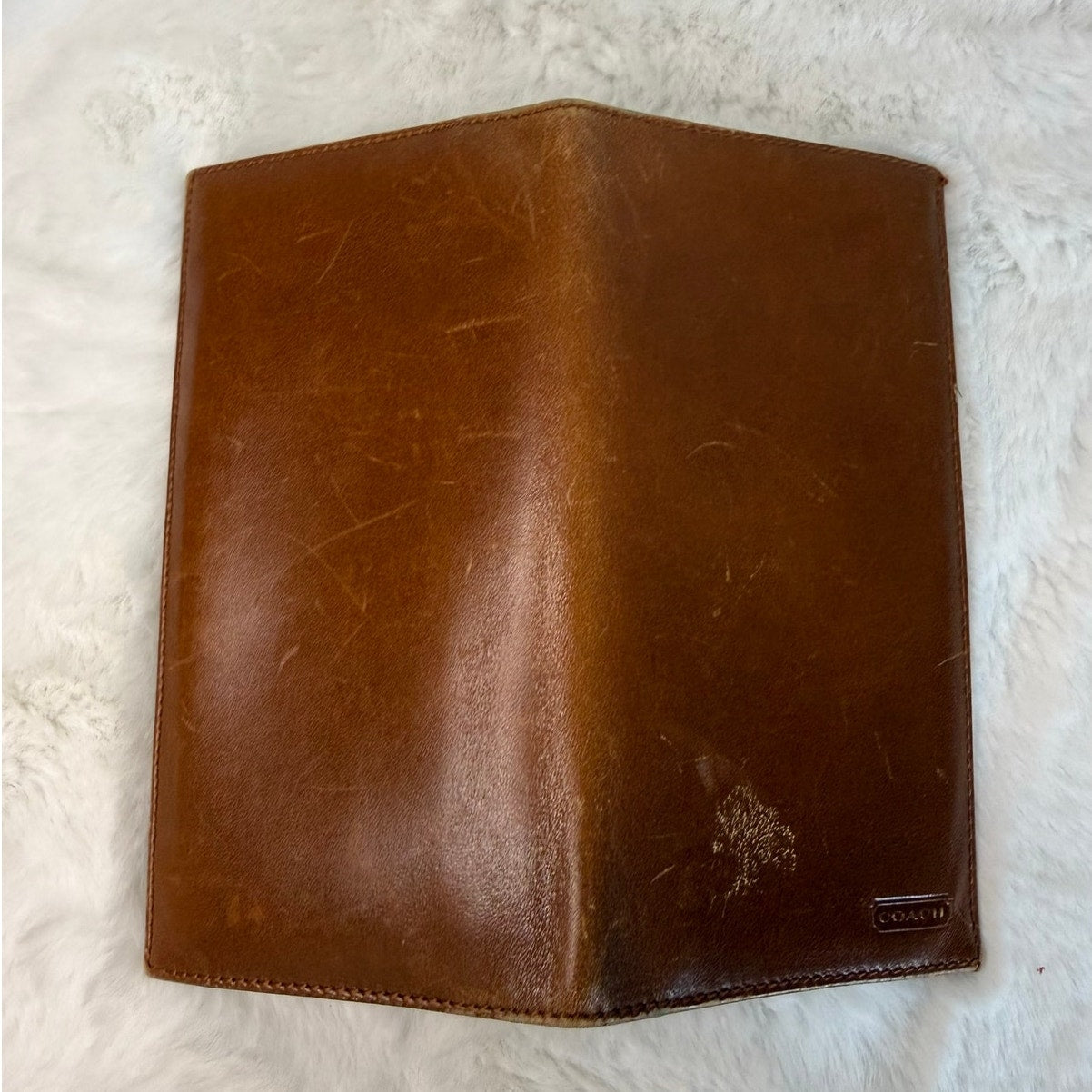 Vintage Coach Made in Spain Wallet Card Holder Checkbook