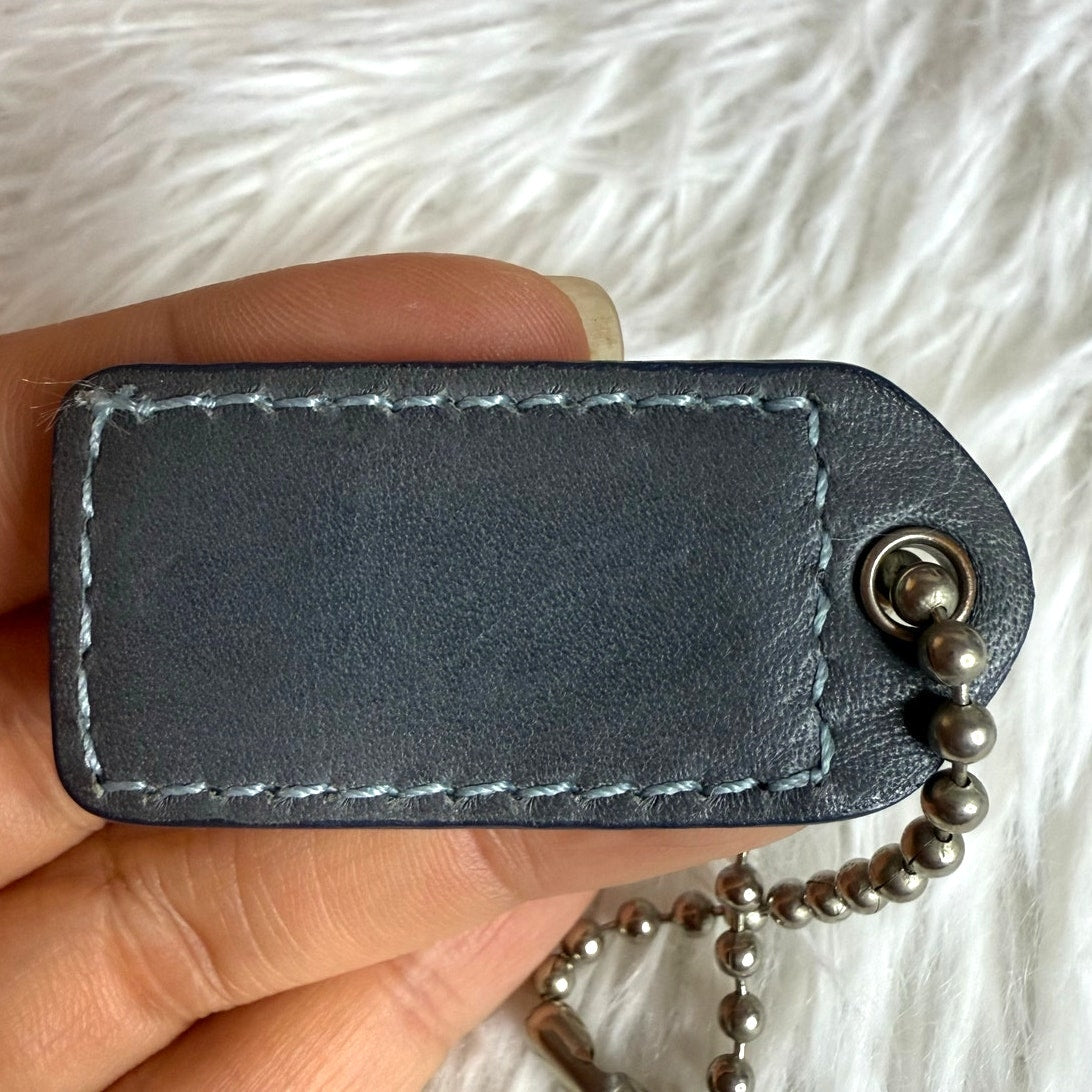 1.5" y2k COACH Fob Bag Charm Hang tag Hangtag
