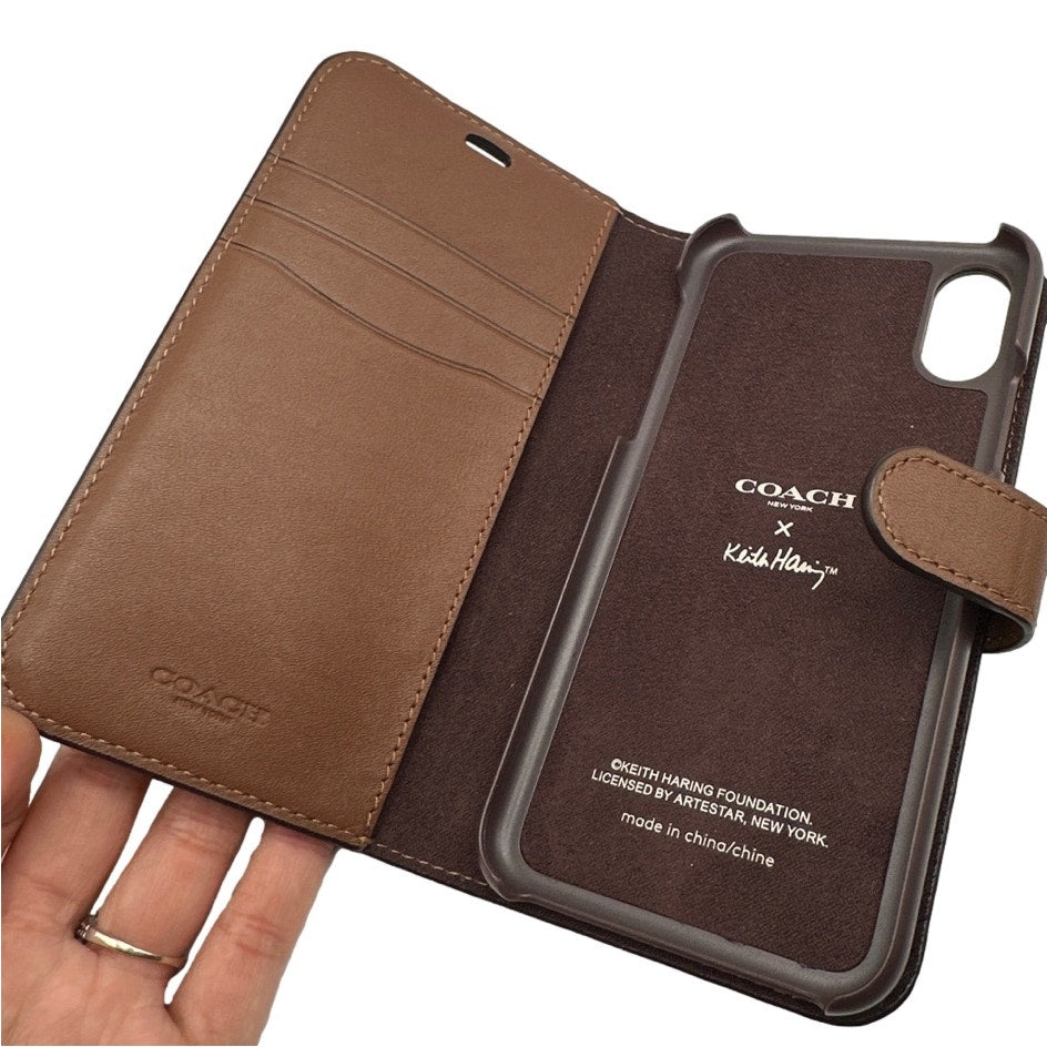 COACH  Keith Harding Collection Phone Case with Card Slots