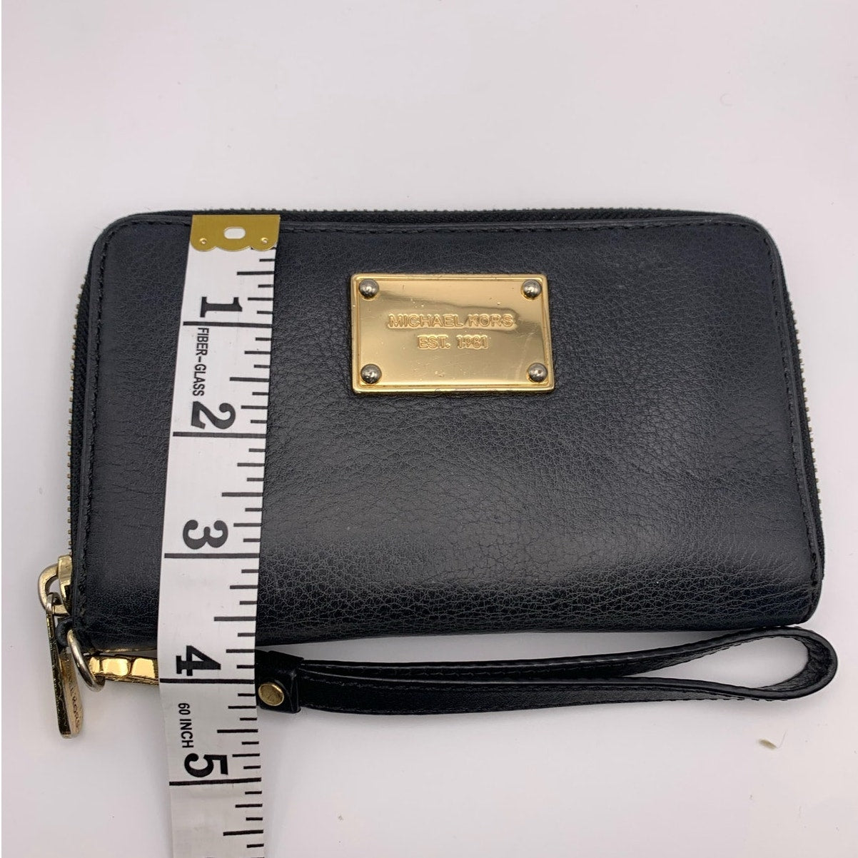 Michael Kors Black Zip Around wallet with Phone Holder