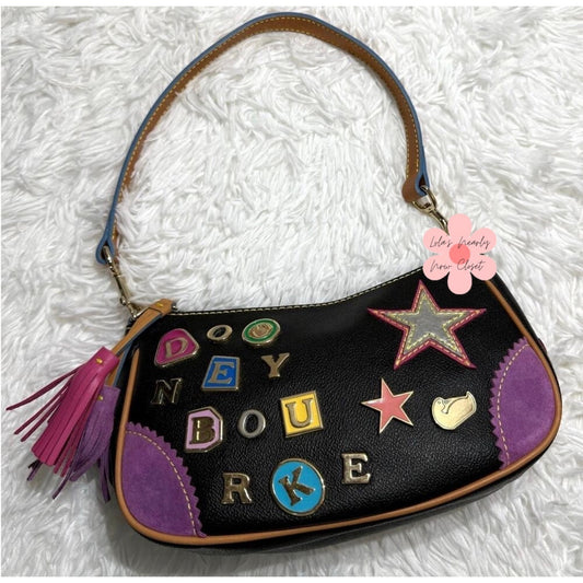 y2k DOONEY & BOURKE Vintage Lindsey Lohan " 1 " Limited Edition Shoulder bag
