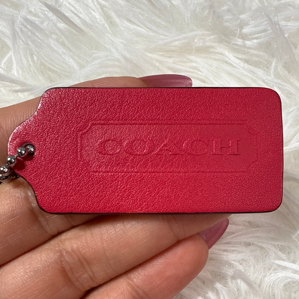 2" COACH Legacy Fob Bag Charm Hang tag Hangtag