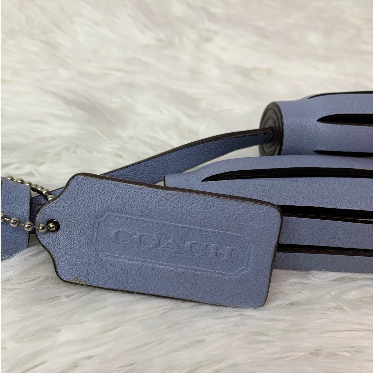 COACH Legacy Tassel and Fob Bag Charm Hang tag Hangtag