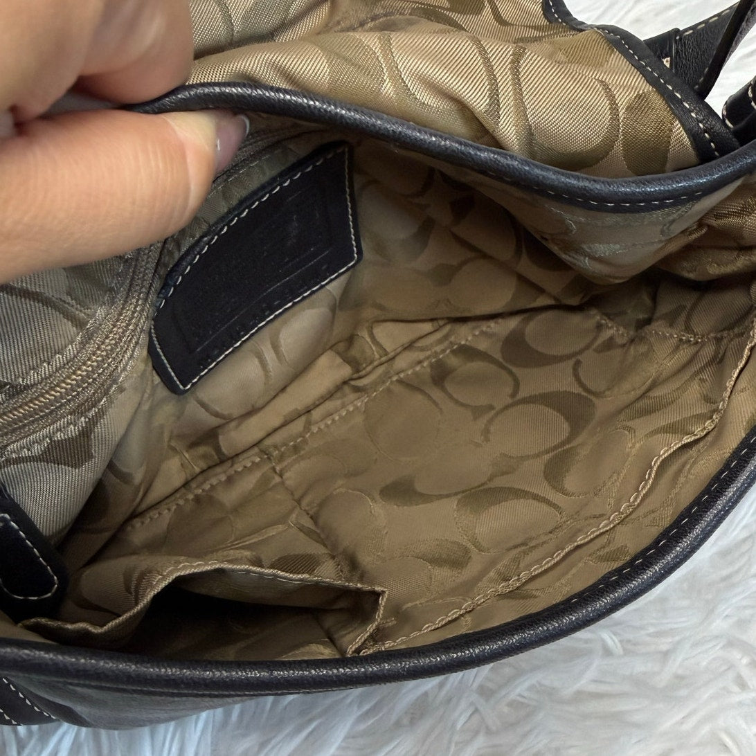 y2k COACH Vintage Black Soho Flap Shoulder Bag Purse